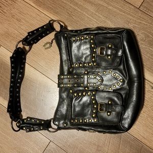Betsy Johnson leather studded purse